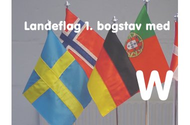 W - UDENLANDSKE BORDFLAG