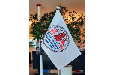 Bordflag med logotryk