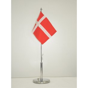 BORDFLAGSTANG CROME M. DK FLAG