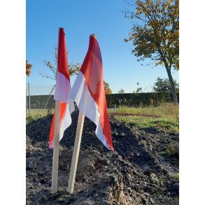 REJSEGILDEFLAG RØD/HVID