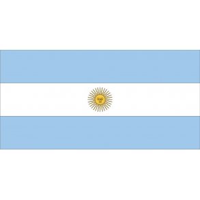 ARGENTINA M. SOL, TRYKT,150x90 CM