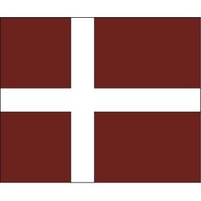 Dannebrog 250 cm orl. r�d