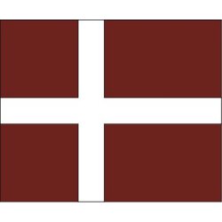 Dannebrog 375 cm Orl. r&oslash;d