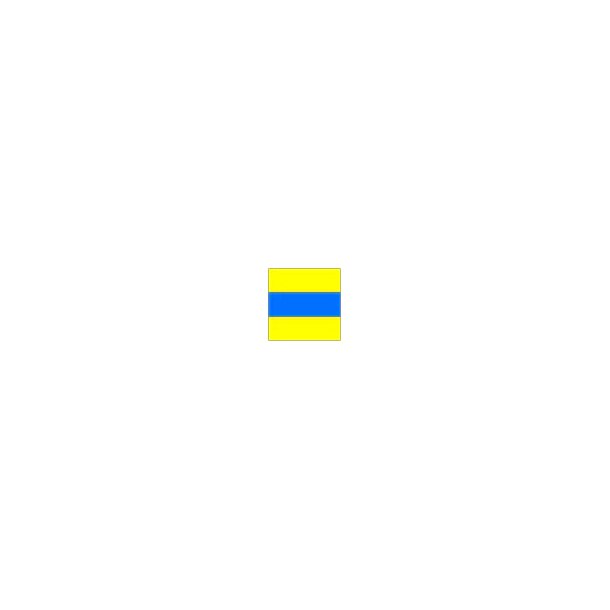 SIGNALFLAG D 100x80 CM.