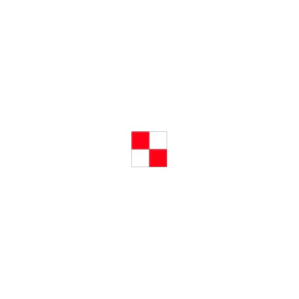 SIGNALFLAG U 100x80 CM.