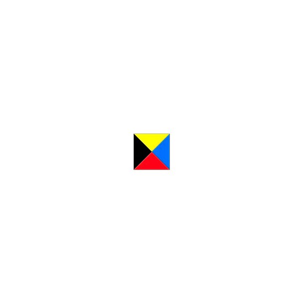 SIGNALFLAG Z  75x60 CM.