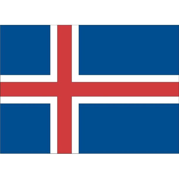 PAPIRFLAG 20X27, ISLAND
